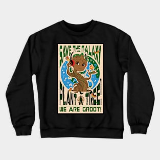 Save The Galaxy Plant A Tree Crewneck Sweatshirt